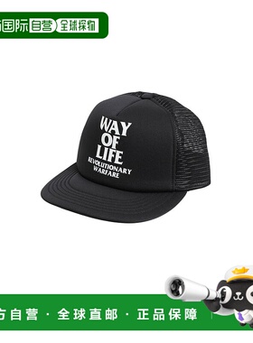 1h可退 日本直邮RATS 男士WAY OF LIFE联名网帽 橡胶logo 后调节