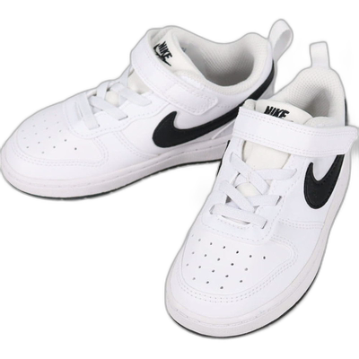 日本直邮Nike 儿童运动鞋 Nike Court Boro LOW Recraft 白色黑色