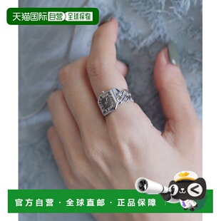 1h可退 日本直邮ear PAPILLONNER 女士 腕表造型戒指 透链表盘设