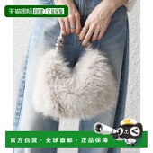 1h可退 日本直邮SHIPS any：2WAY仿皮草褶皱单肩包手提包