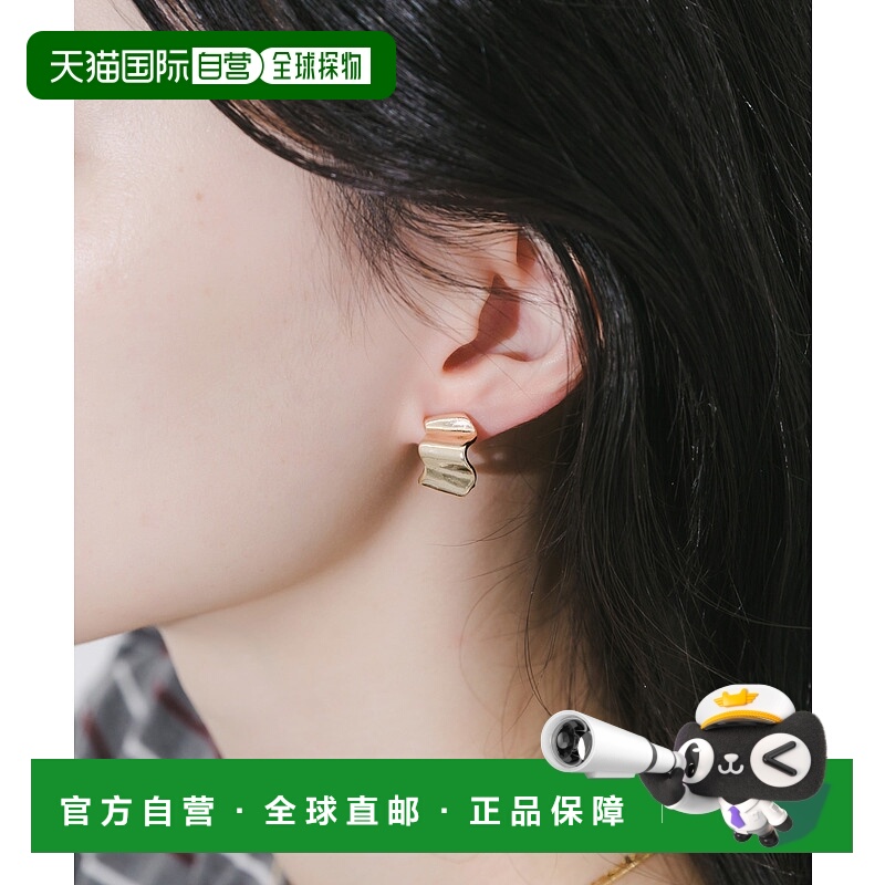 1h可退 日本直邮SMELLY 女士波浪板设计 hoop 耳环 日常简约有型