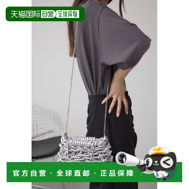 1h可退 日本直邮AZUL BY MOUSSY 女士夏日金属手柄编织包 精致百