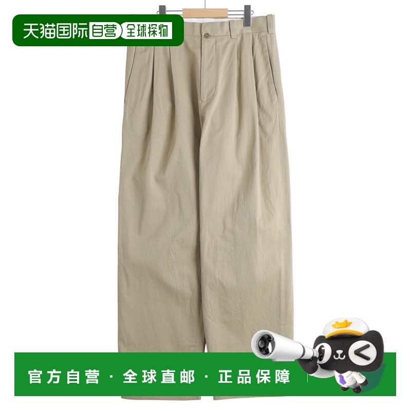 1h可退 日本直邮YAECA男装 宽松直筒 先染棉质双褶西裤 11061601,男装,休闲裤,淘宝优惠券,粉丝福利购,淘宝优惠卷