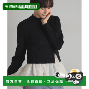 1h可退 日本直邮&. NOSTALGIA 女士 宽松设计 蕾丝叠层针织套头衫