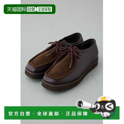 日本直邮AZUL BY MOUSSY 男士 麂皮风格蒂罗尔休闲鞋 251JAB55084