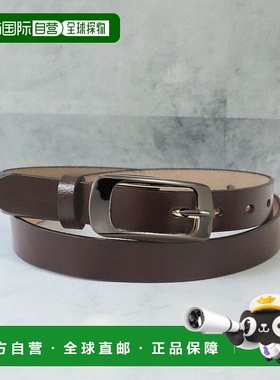 日本直邮florge 方形框架扣粗款皮革腰带 FL8218EW08192 腰带