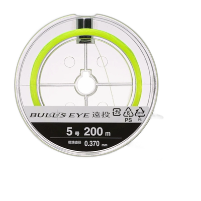 日本直邮Shimano Bullseye 长投 200m 5 号荧光绿 LA-C61V