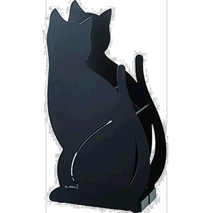 【日本直邮】Yamazaki山崎龙二伞架黑色小猫轻松收纳时尚休闲简约