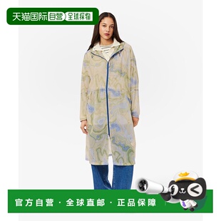 1h可退 日本直邮LACOSTE 女装 透感轻量长款连帽外套 反光细节 BF