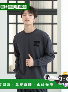 1h可退 日本直邮green label relaxing  北面 方形logo 长袖 T恤