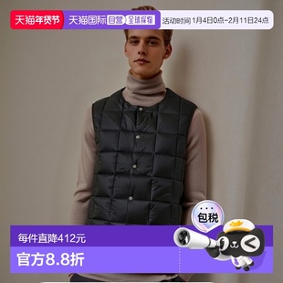日本直邮 TAION 基础款 圆领纽扣 内胆羽绒服背心 男士 秋冬 羽绒