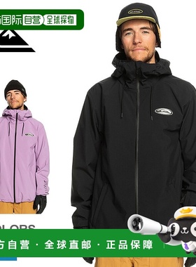 日本直邮 QUIKSILVER HIGH IN THE HOOD JK 男士黑紫色 EQYTJ0343