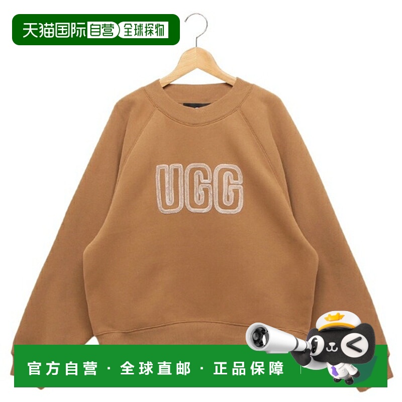 日本直邮UGG 徽标圆领运动衫米色女士1171477 CHE