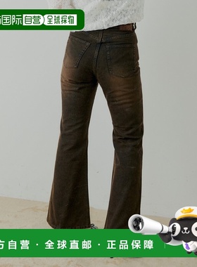 日本直邮Chico 女装 复古拼贴设计 宽松喇叭牛仔裤 CHZ1052303A00