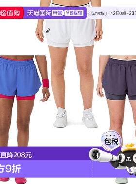 日本直邮ASICS 女士网球和羽毛球短裤吸汗速干ASICS 2042A352