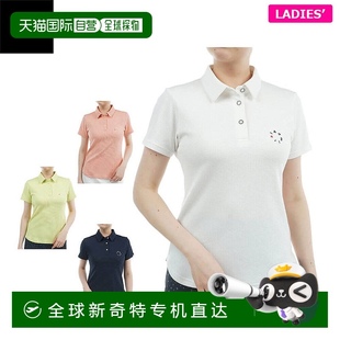 高尔夫服 日本直邮Admiral 女士凉爽触感单点短袖 Polo衫 ADLA525