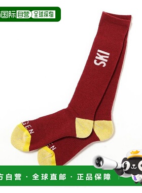 1h可退 日本直邮BOGEN 男女同款 SKI LIFE主题 袜子 半拉链设计 B