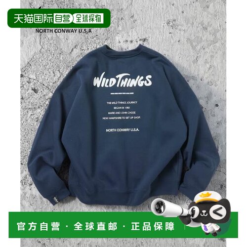 日本直邮WILD THINGS 男装 反光印花 长袖卫衣 12【付后1h可退】