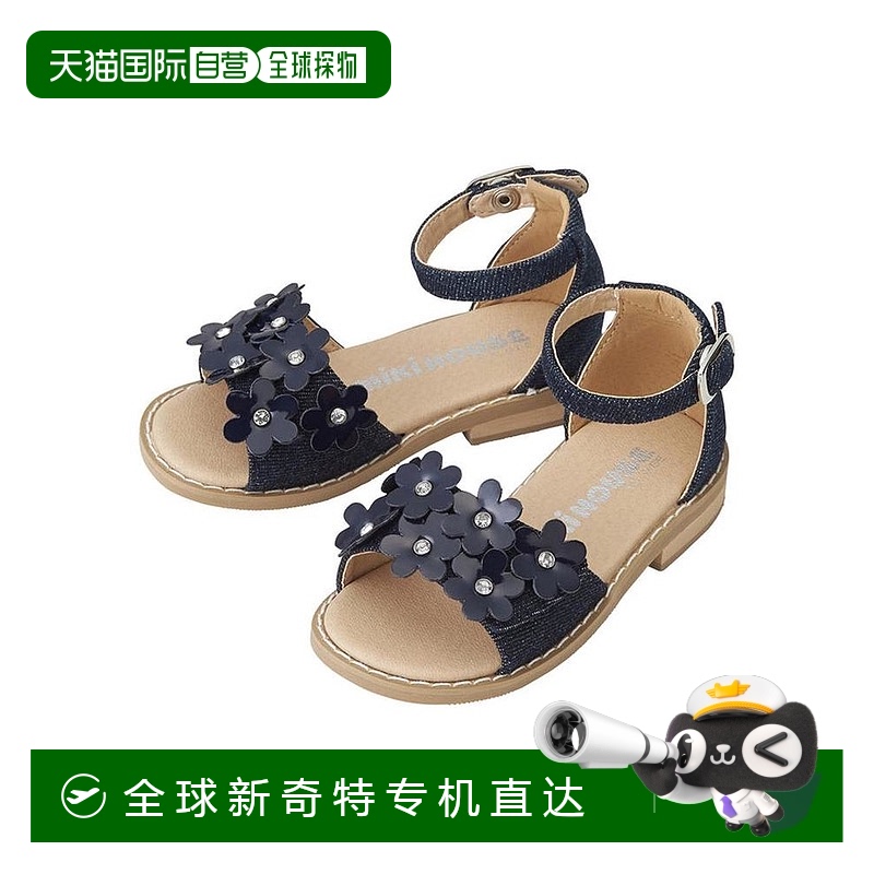 日本直邮日潮 MIKIHOUSE花朵满满儿童凉鞋12-9403-456