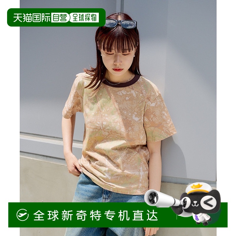 1h可退 日本直邮WHIMSIC男女同款树纹迷彩T恤 夏季百搭原创设计 K