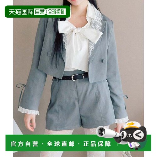 日本直邮NICE CLAUP OLIVE des OLIVE 附腰带短裤 灰色