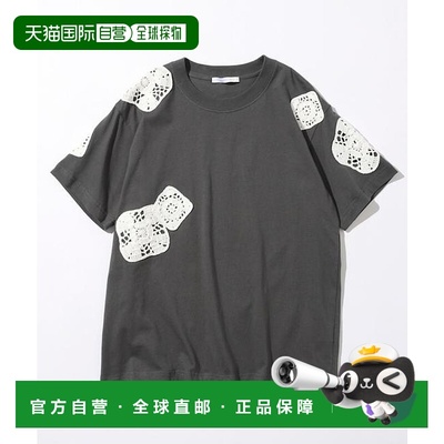 1h可退 日本直邮官方授权 Firsthand 有机棉系带蕾丝修饰T恤