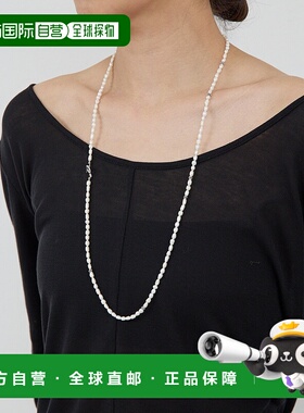 1h可退 日本直邮Lemme. 女士淡水珍珠银制可调长项链 GGN1052211A