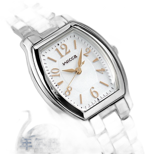 日本直邮Citizen西铁城Wicca太阳能女士手表粉金KH8-713-11