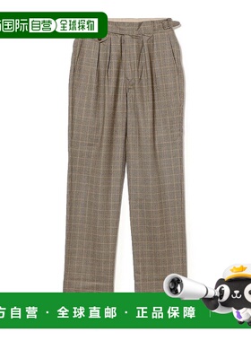 1h可退 日本直邮KENNETH FIELD 男士经典格纹Gurkha长裤Ⅲ 382403