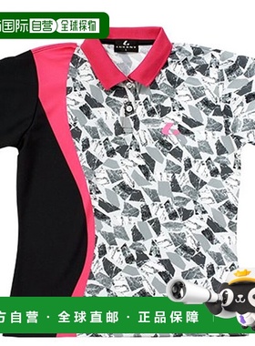日本直邮LUCENT Polo 衫 女士 比赛衫 灰色 短袖 半袖 上衣 吸汗