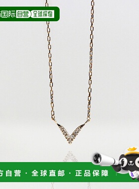 1h可退 日本直邮cui-cui 钻石V字项链 K10YG 782695cuicui