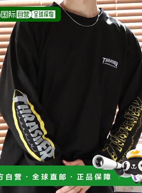 1h可退 日本直邮THRASHER男女同款重磅纯棉长袖T恤 TH26SP01/TH26