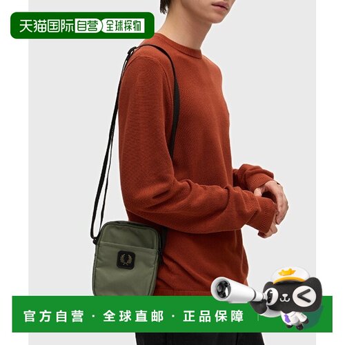 日本直邮FRED PERRY 男女同款 皱感尼龙腰包 L3341【付后1h可退】