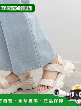 日本直邮Randa 绗缝运动凉鞋 RA041BW14486 [XXXX] 厚底黑色