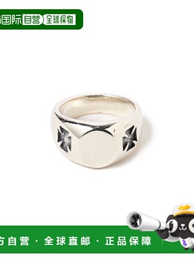 1h可退 日本直邮Bill Wall Leather 银925材质 小徽章男戒  79010