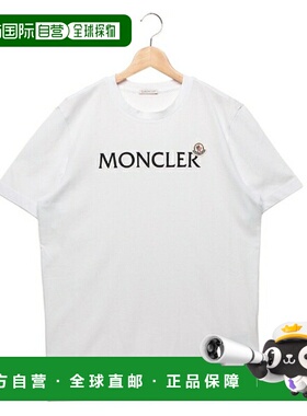 日本直邮Moncler 男士白色T恤MONCLER 8C00036 8390T 001