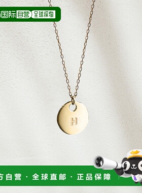 1h可退 日本直邮cui-cuiK10YG黄金字母吊坠项链783148cuicui