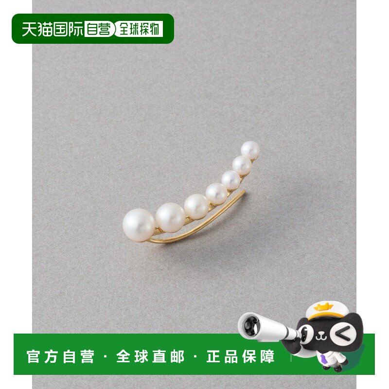 日本直邮ete 女士 18K黄金珍珠耳夹 270936270937配饰