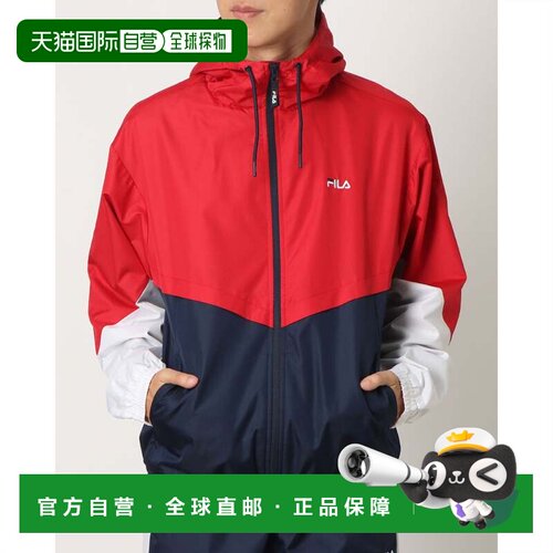 日本直邮FILA 男士防风夹克 男士内层经编抓绒防风夹克 FM25FP820