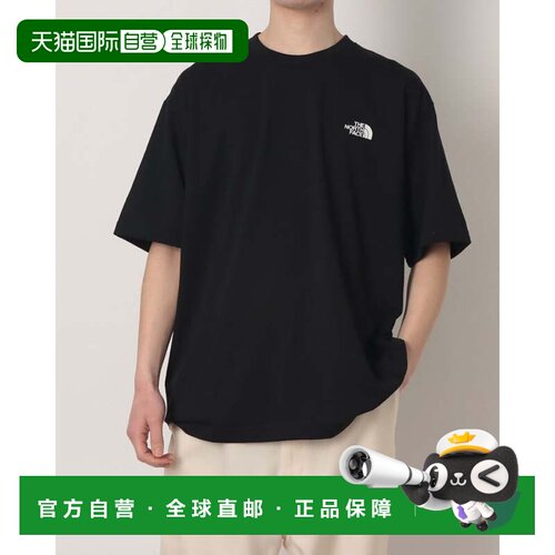 日本直邮THE NORTH FACE 男士户外休闲短袖T恤 NT32543 黑色北面