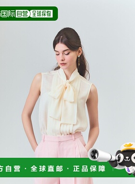 1h可退 日本直邮GRACE CLASS 女士夏季绸感蝴蝶结无袖上衣 022524