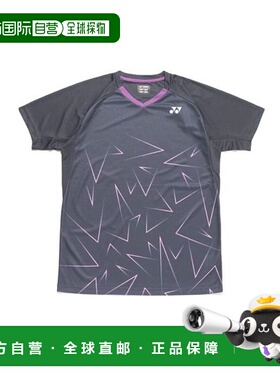 日本直邮 YONEX尤尼克斯 男女同款徽标印花圆领短袖T恤 10673-405