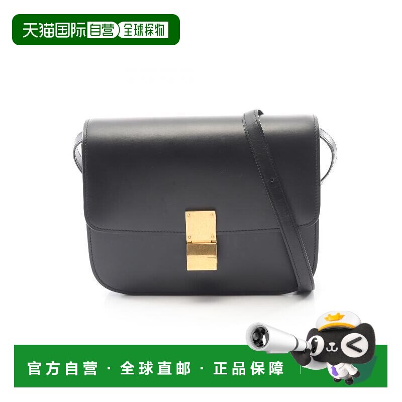日本直邮中古Celine赛琳女包A级95新classic box经典盒子牛皮单肩