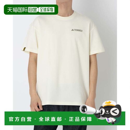 日本直邮adidas JOP99 National Geographic 半袖T恤 印花 象牙白