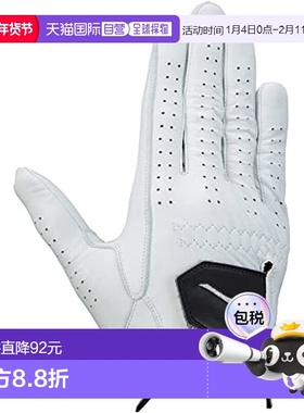 【日本直邮】Mizuno美津浓 高尔夫手套 羊皮0.8右手 白色25cm5MJM
