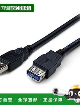 【日本直邮】StarTech.com高速USB 3.0延长线2米黑色USB3SEXT2MBK