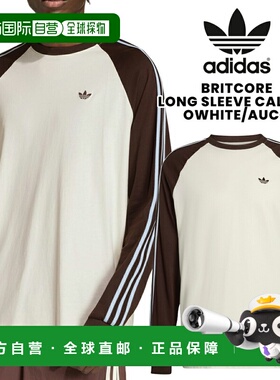 日本直邮adidas BRITCORE 长袖 CALI T恤 OWHITE/AUCO kv4446