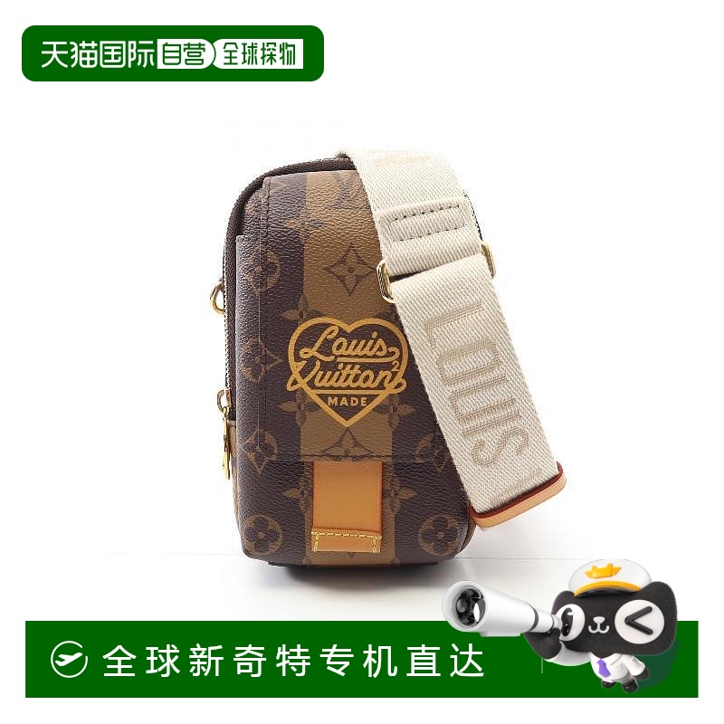 1h可退日本直邮中古LV路易威登男包A级95新Double Phone Pouch斜