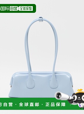 1h可退 日本直邮OSOI 女装 牛革 BOAT WIDE MINI 迷你包 浅蓝色 4