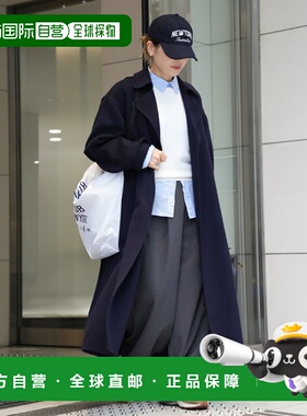 1h可退 日本直邮Deuxieme Classe 女装 宽松版型 长款廓形大衣 羊
